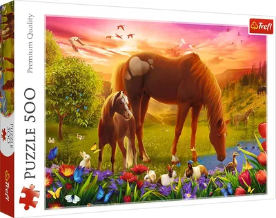 Obrázek produktu pro TREFL 500 Puzzle Koně na louce 37451