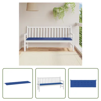 Produktbild von The Living Store Gartenbank-Auflage Königsblau 180x50x3 cm Oxford-Gewebe