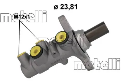 Produktbild von METELLI 05-1212 Bremszylinder Hauptbremszylinder für VW Golf VII Schrägheck (5G1, BQ1, BE1, BE2) Passat Variant (3G5, CB5) Golf VII Variant (BA5, BV5)