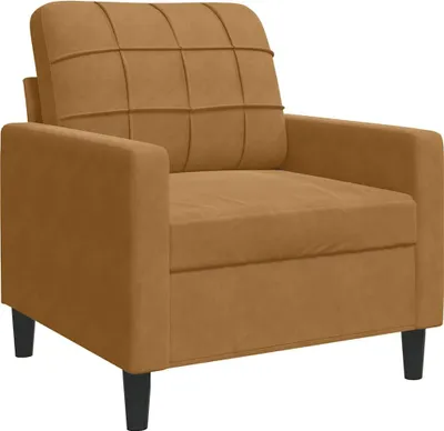 Produktbild von vidaXL Sessel Braun 60 cm Samt