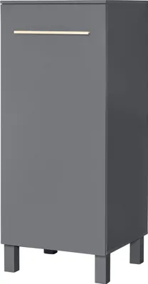 Produktbild von Kühlumbauschrank >Benedicto< in anthrazit / Sonoma-Eiche - 60x139x60 (BxHxT)