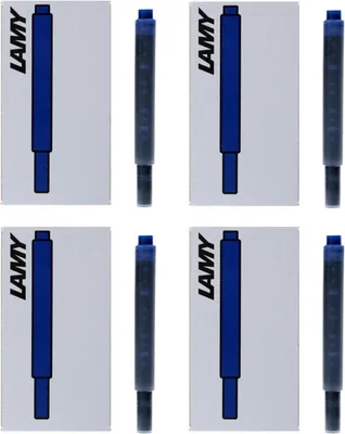 Obrázok produktu pre Kazety s atramentom LAMY Vulpen – Čierna/modrá farba – 4 balenia po 5 kaziet (LT10BKBL)
