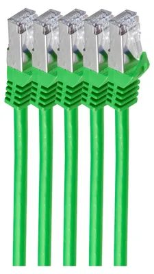 Produktbild von shiverpeaks BS75511-0.5G-SET5, 0,5 m, Cat7, S/FTP (S-STP), RJ-45, RJ-45, Grün