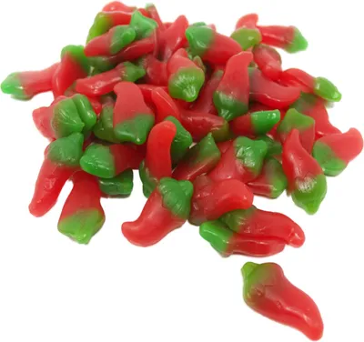 Produktbild Ravazzi Fruchtgummi Hot Pepper mit Chili und Erdbeeraroma 1000g