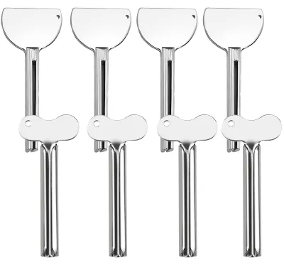 Immagine prodotto di 8 pezzi di pinze metalliche per tubetti di dentifricio - pinze in acciaio inossidabile per tubetti