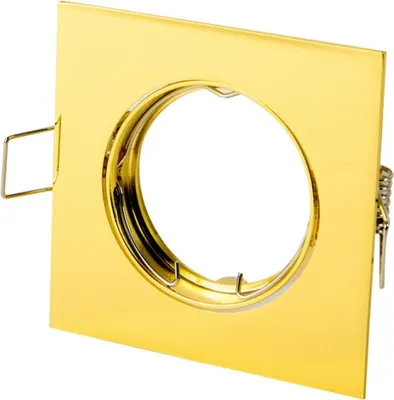 Produktbild von LED Einbaustrahler Spots 75x75mm 45° Schwenkbar Gold