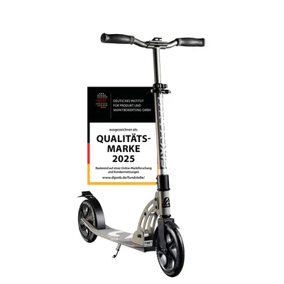 Produktbild von SIX DEGREES Aluminium Scooter 205 mm cool grey, Klappmechanismus, Ständer 205 mm PRIME