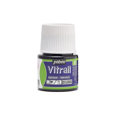 Immagine prodotto di Pebeo Vitrail vernice trasparente per vetro, 45 ml, 10 Blu profondo