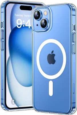 Image de Cazy Coque compatible avec iPhone 15 Plus Coque compatible avec MagSafe - Coque Ultra Fine - Transparant