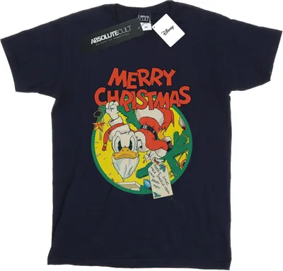 Produktbild von Disney - "Merry Christmas" T-Shirt für Damen BI37684 (XL) (Marineblau)