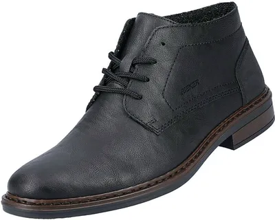Produktbild von Rieker Herren Stiefeletten Desert Boots Schnürung 17604, Größe:45 EU, Farbe:Schwarz