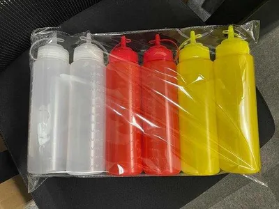 Zdjęcie produktu dla Plastikowe butelki z klipsem, 6 sztuk, 650 ml