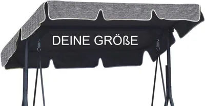 Produktbild von Personalisiertes Sonnendach, für Hollywoodschaukel, Dachbezug, Dach-plane, für Garten-Schaukel, Ersatzdach, Jede Größe auf Bestellung, Flachs [101]