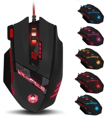 Produktbild von PC Gamer Maus 8 Programmierbare Tasten 9200 DPI USB Optischer Kabelgebundene Gaming Maus Ergonomische Gaming-Maus für Pro PC MAC