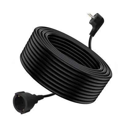Produktbild von Verlängerungskabel Profi Stromkabel Verlängerung 20m Stecker Schwarz