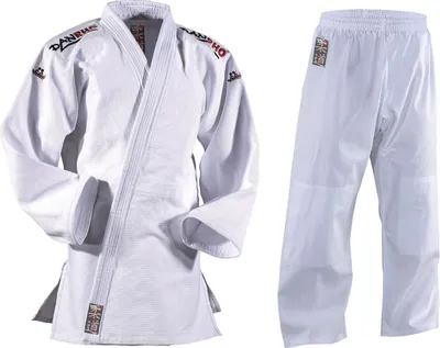 Produktbild von Danrho Judoanzug Classic weiß blau - Judo Anzug für Profis