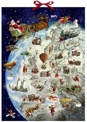 Produktbild von Wandkalender Dienstplan des Weihnachtsmanns