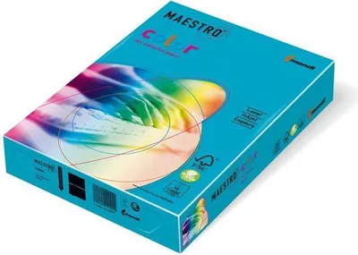 Produktbild von Mondi Maestro Color wasserblau 120g/m² DIN-A4 - 250 Blatt AB48