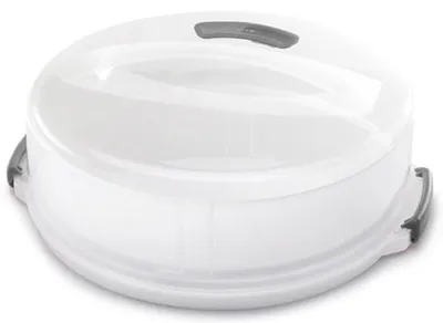 Immagine prodotto di metaltex 235180080 metaltex Contenitore per torte, regolabile in altezza, bianco-trasparente