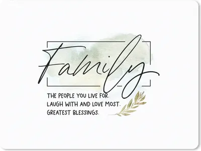 Produktbild von MuchoWow® Mauspad Mousepad Zitate - Sprichwörter - Familie 40x30 cm - Mousepads - Maus Mat - Pad - Mausunterlage - Anti Rutsch