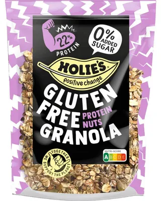 Produktbild von Holie's Glutenfreie Protein-Granola mit Nüssen, 330 g – ballaststoffreiches Müsli