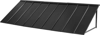 Obrázek produktu pro VEVOR markýza na okna 264x91x61 cm, stříška na dveře, stabilní markýza s trojúhelníkovým ocelovým rámem na dveře, venkovní ochrana proti dešti, sněhu a slunečnímu záření pro vchody, okna, verandy, balkony