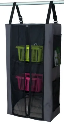 Produktbild von Hängeschrank Eurotrail grau mit 3 Fächern