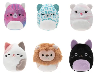 Immagine prodotto di Set di 6 piccoli peluche Squishmallows