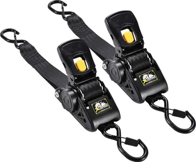 Produktbild von INF 2er-Pack Automatische Spanngurte - 5 cm mit S-Haken für Ladungssicherung