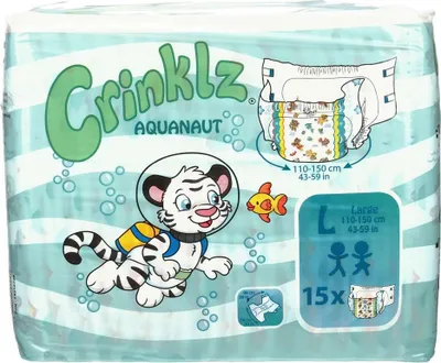 Produktbild von CRINKLZ Aquanaut Windeln L 15St PZN 14216726