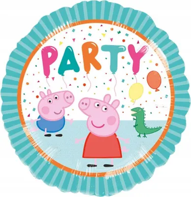 Image de Ballon rond en plastique Peppa Wutz
