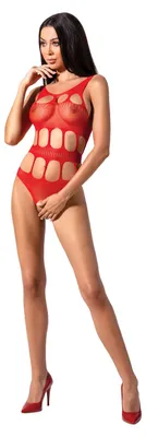Zdjęcie produktu dla Passion - Damskie Body Bs083 Red Net Body Jeden Rozmiar