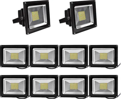 Produktbild von Greenmigo 10pcs 50W LED Strahler Fluter SMD LED Fluter,IP65 Flutlicht Leuchtmittel Baustrahler Scheinwerfer Warmweiß Wandstrahler Außenstahler Leuchtmittel 85-265V AC