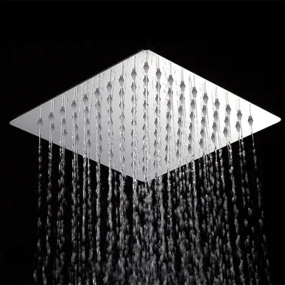 Produktbild von 30*30cm Kopfbrause Regendusche Regenbrause Brausekopf Duschbrause Edelstahl poliert 1/2"
