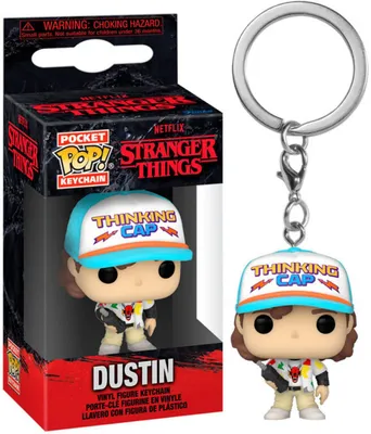 Image de Stranger Things - Dustin - Porte-clés Funko Pocket POP ! Keychain