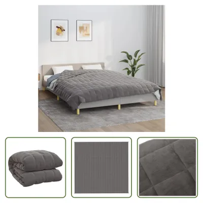 Produktbild von The Living Store Gewichtsdecke Grau 220x240 cm 15 kg Stoff
