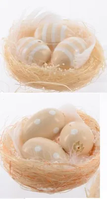 Produktbild von Nest Deko Osternest mit Ostereier Sisalnest 2er Set