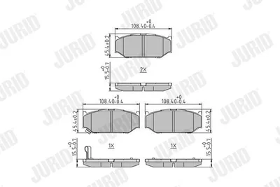 Produktbild von JURID Bremsbeläge Satz Vorne für SUZUKI SWIFT III (MZ, EZ) 573417J