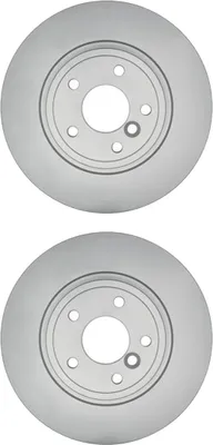 Produktbild von 2 Bremsscheiben voll Ø 63,5 mm 10 mm HELLA passend für u.a. JAGUAR XF