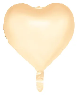Obrázok produktu pre Fóliová balónová srdce, pastelovo žltá, 45 cm