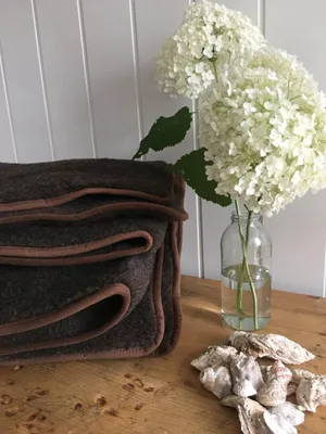 Produktbild von Wolldecke Merino - Farbe: Braun | Größe: 160 x 200