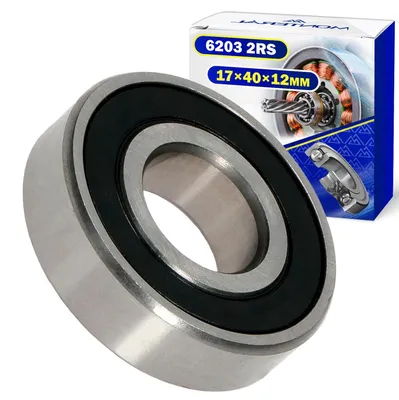 Kugellager 6203 2RS, 17x40x12 mm, doppelt abgedichtet