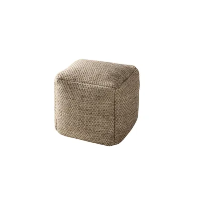 Obrázok produktu pre Ručne vyrobený vlnený puf Rocco Taupe