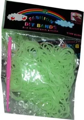 Produktbild von 200 grüne Loom Gummibänder