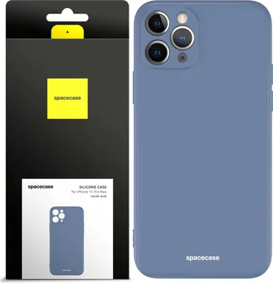 Image de Coque en silicone SPACECASE Coque en silicone pour iPhone 11 Pro Max Bleu