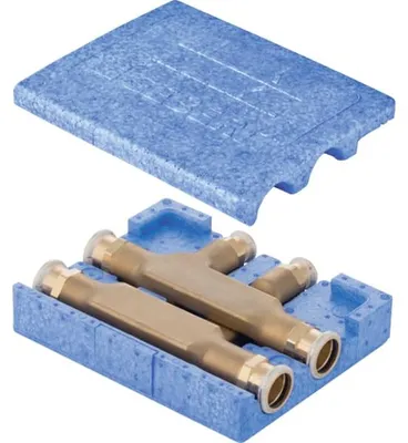Produktbild von Geberit Mapress Kreuzungs-T-Stück mit Dämmbox Ms d18-15-18