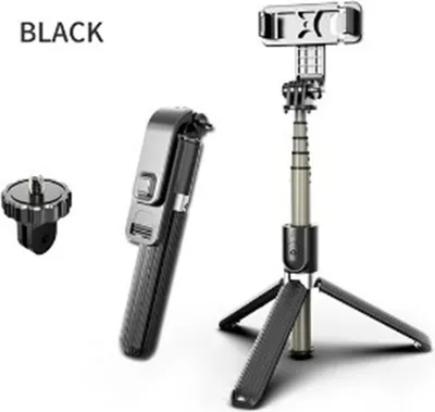 Produktbild von L03 Selfie Stick Bluetooth Stativ Faltbare Handheld Monopod Shutter Remote Kamera schwarz