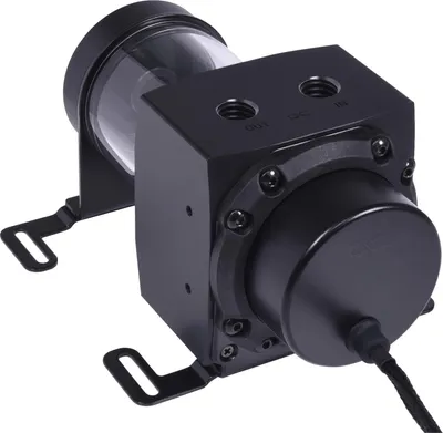 Produktbild von Alphacool 15380, Wasserblock, Acryl, Aluminium, Kunststoff, Schwarz, 1/4", 0,8 bar, 76,5 mm
