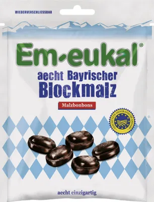 Produktbild von Em Eukal aecht Bayrischer Blockmalz Malzbonbons malzig süß 100g