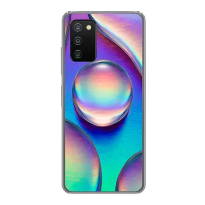 Produktbild von MuchoWow® Handyhülle Schutzhülle Hülle für Samsung Galaxy A03s Wasser - Regenbogen - Abstrakt Silikon Softcase Handy Hülle - Schutz